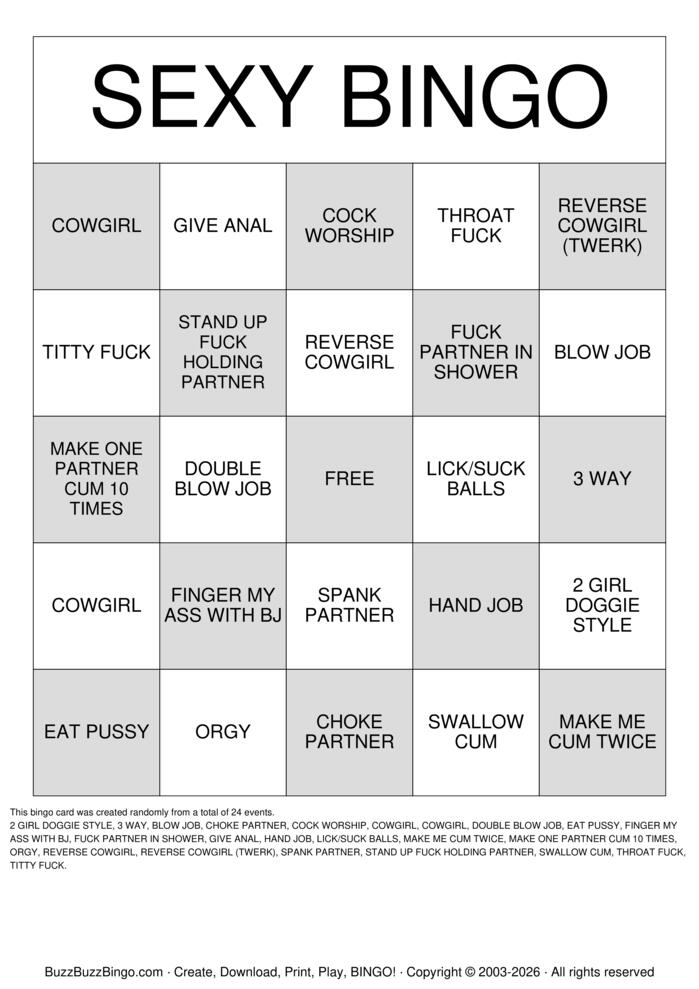 Download Free DIRTY VEGAS BINGO Bingo Cards