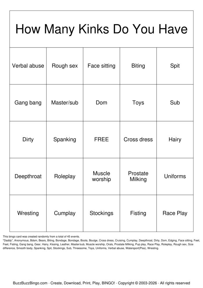 Download Free Kink Bingo Bingo Cards Download Free Kink Bingo Bingo Cards