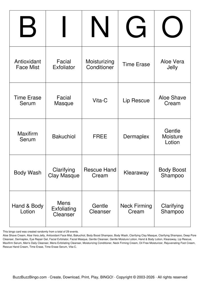Download Free Loving L'BRI Bingo! Bingo Cards