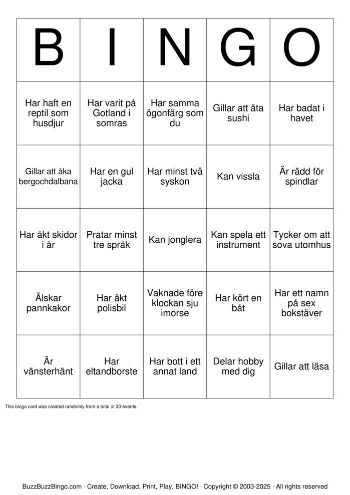 Download Free Mingelbingo Bingo Cards