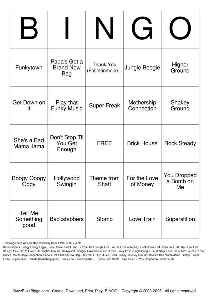 Download Free Custom Bingo Cards Download Free Custom Bingo Cards