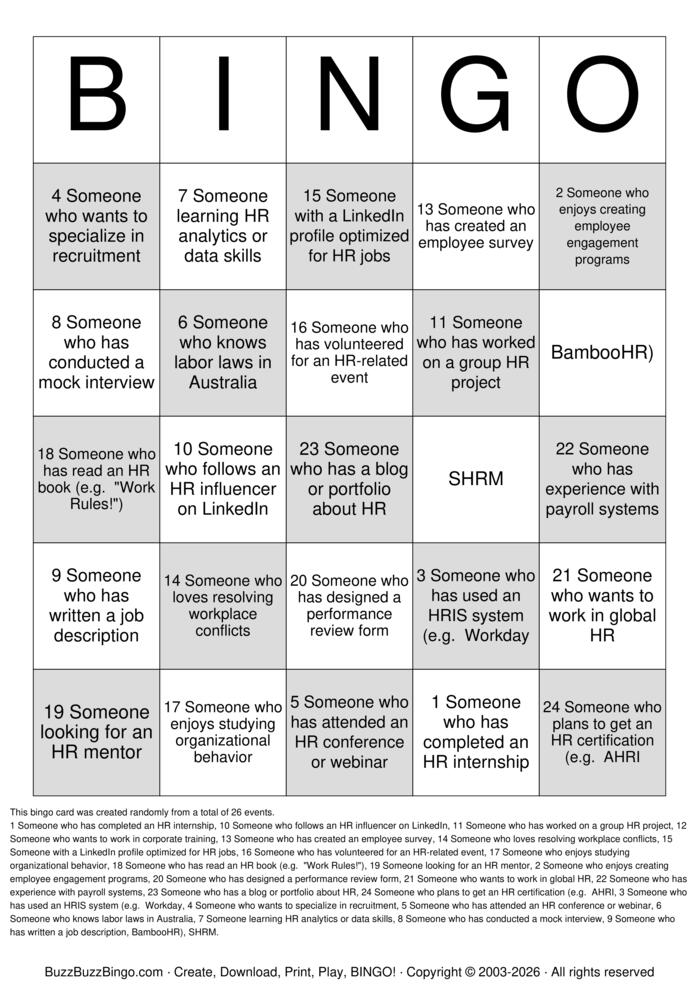 Custom Bingo Cards to Download, Print and Customize!